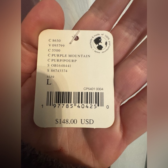 Free People Movement Righteous Onesie Purple Mountain Size L NWT - Picture 7 of 9